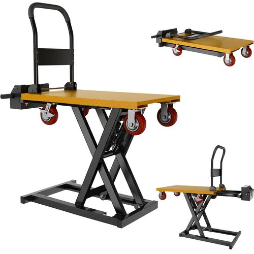 CareArise Electric Hydraulic Lift Cart, 800lbs capacity